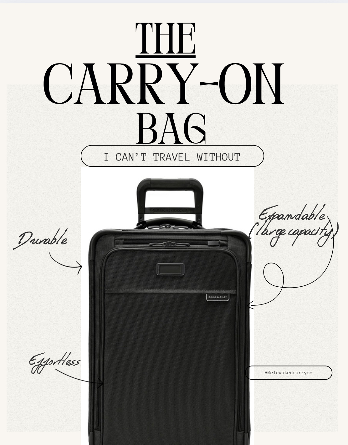 The ultimate carry-on roller bag Briggs riley